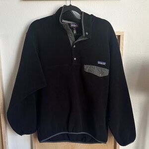 Vintage Patagonia synchilla Black/forge gray MENS Medium/womens L
